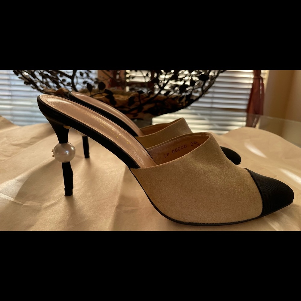 Beautiful suede and fabric shoes